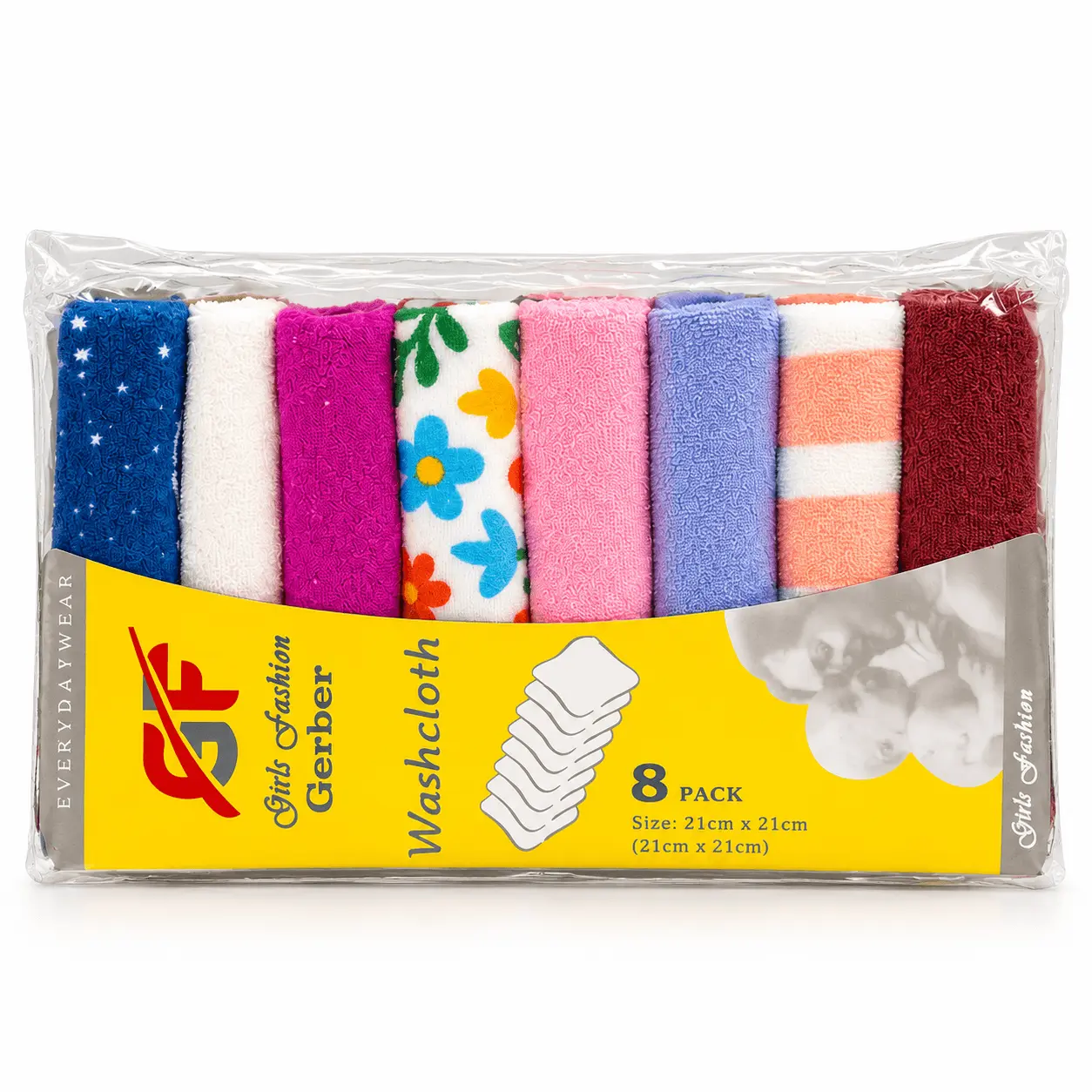 Baby Washcloth 8 Pcs Set