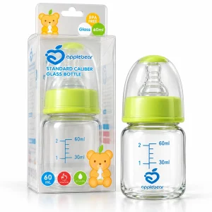 AppleBear Glass Feeding Bottle 60ml for Newborn Baby